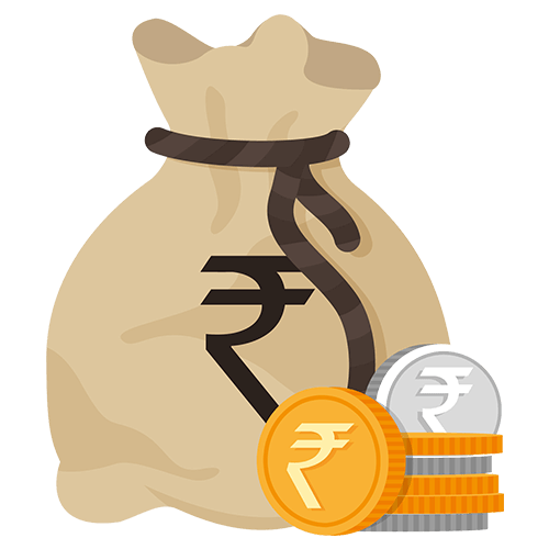 money bag image for mutual funds