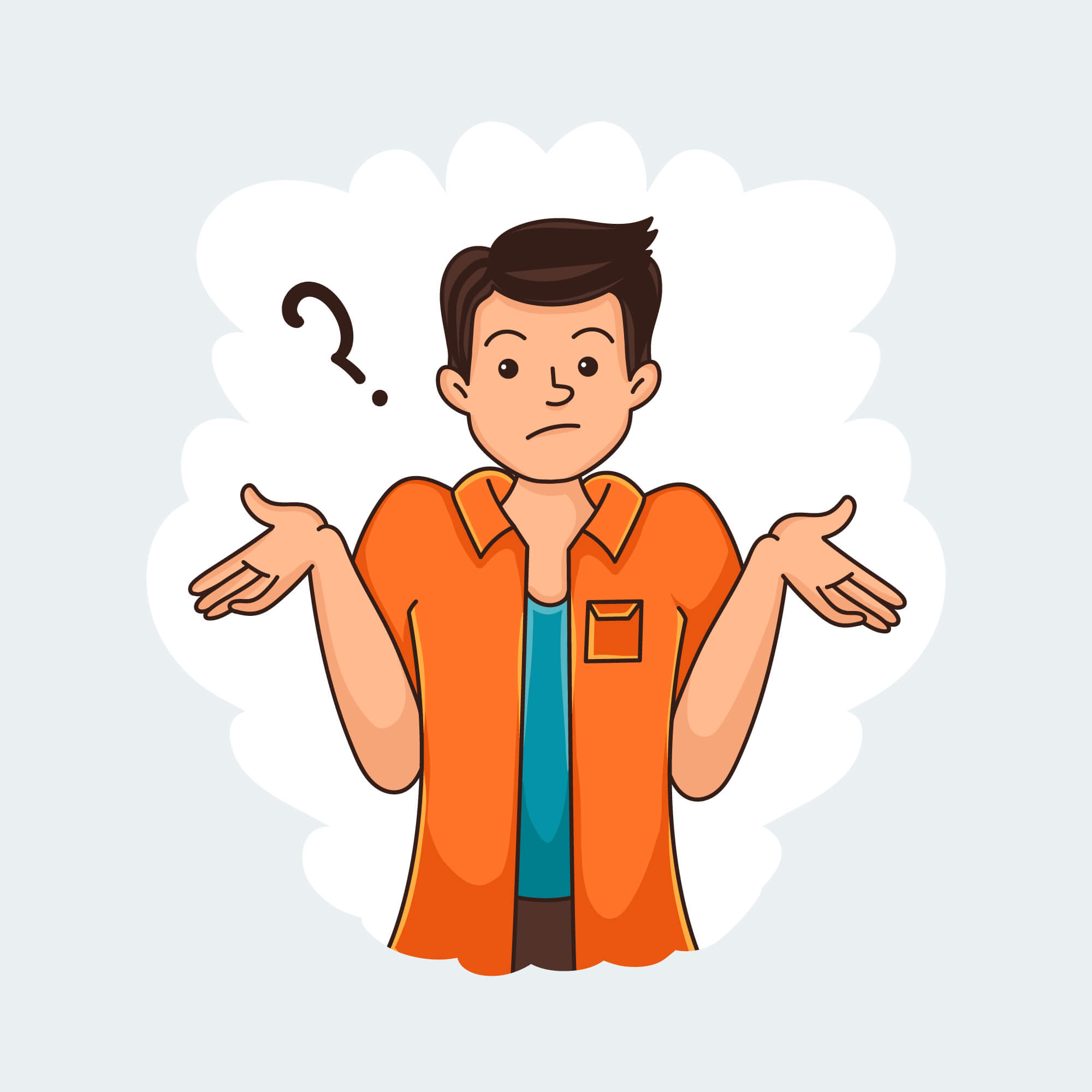 confused person image